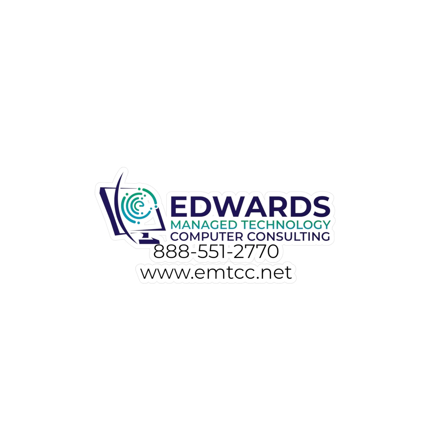 Edwards Managed Technology Kiss-Cut Vinyl Decals