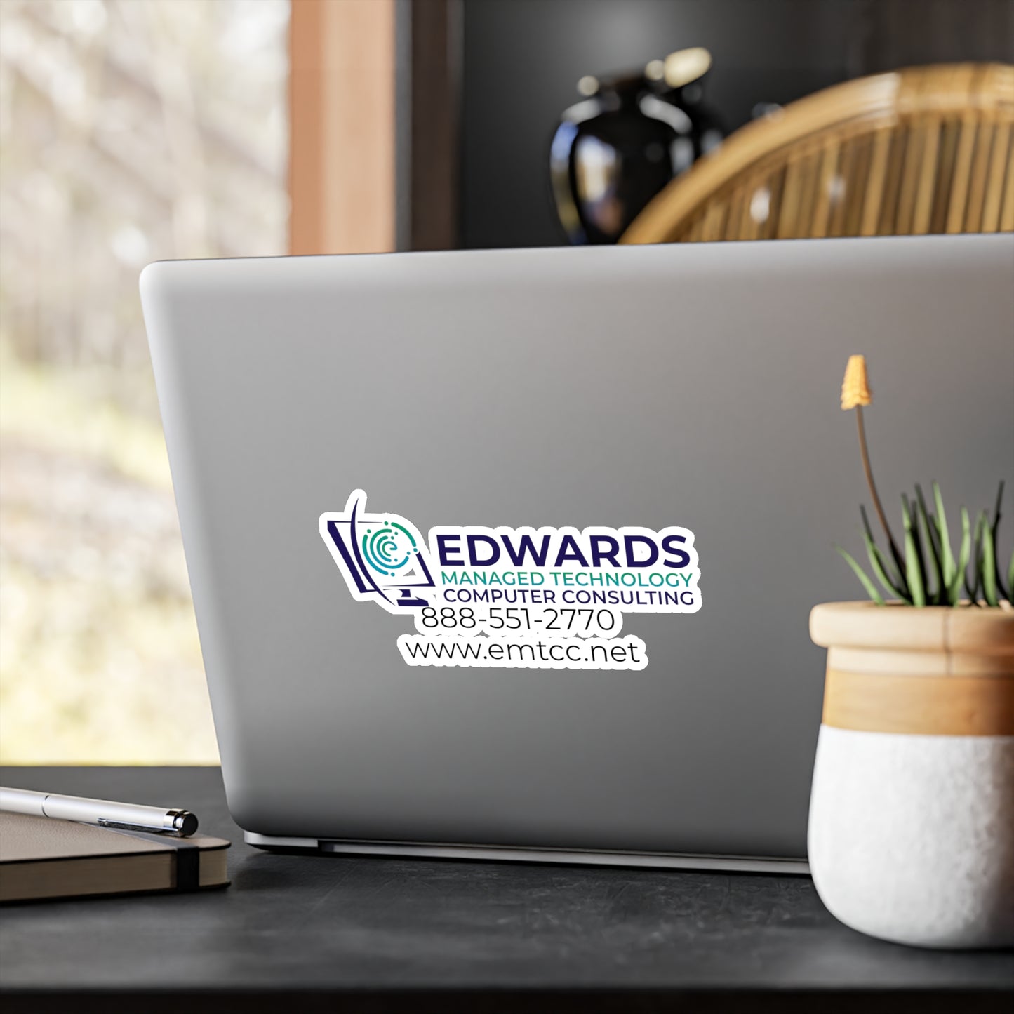 Edwards Managed Technology Kiss-Cut Vinyl Decals