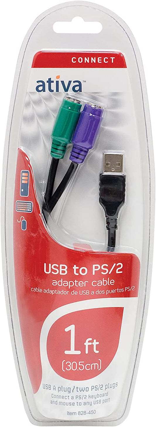 Ativa™ PS/2 To USB Adapter