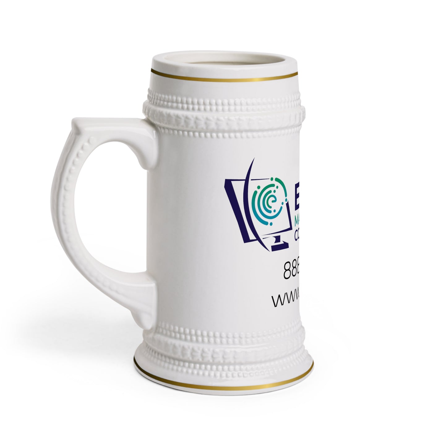 Edwards Managed Technology Computer Consulting Beer Stein Mug