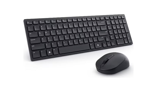 Dell Pro Compact Silent Keyboard and Mouse - KM555 - keyboard and mouse set - QWERTY - US English - black Input Device