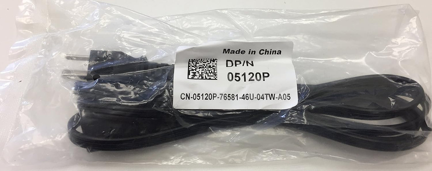 Genuine Dell 6-Ft Standard 3-Prong Power Cable 05120P 5120P