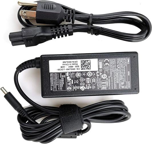 Dell Original Laptop Charger 65W watt 4.5mm tip AC Power Adapter(Power Supply) with Power Cord for Inspiron 13 14 15,3000 5000 7000 Series,5558 5755 3147 7348-2in1 5555 5559