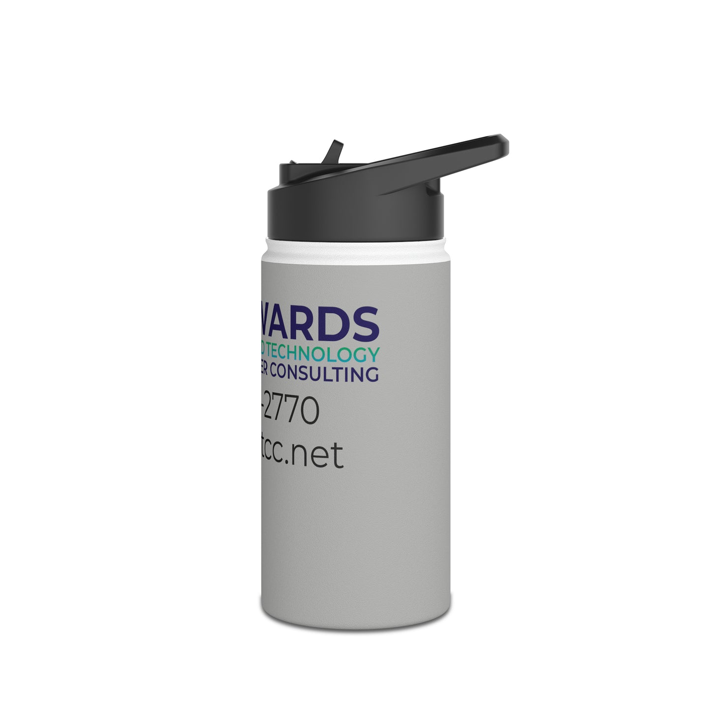 Edwards Managed Technology Stainless Steel Water Bottle, Standard Lid