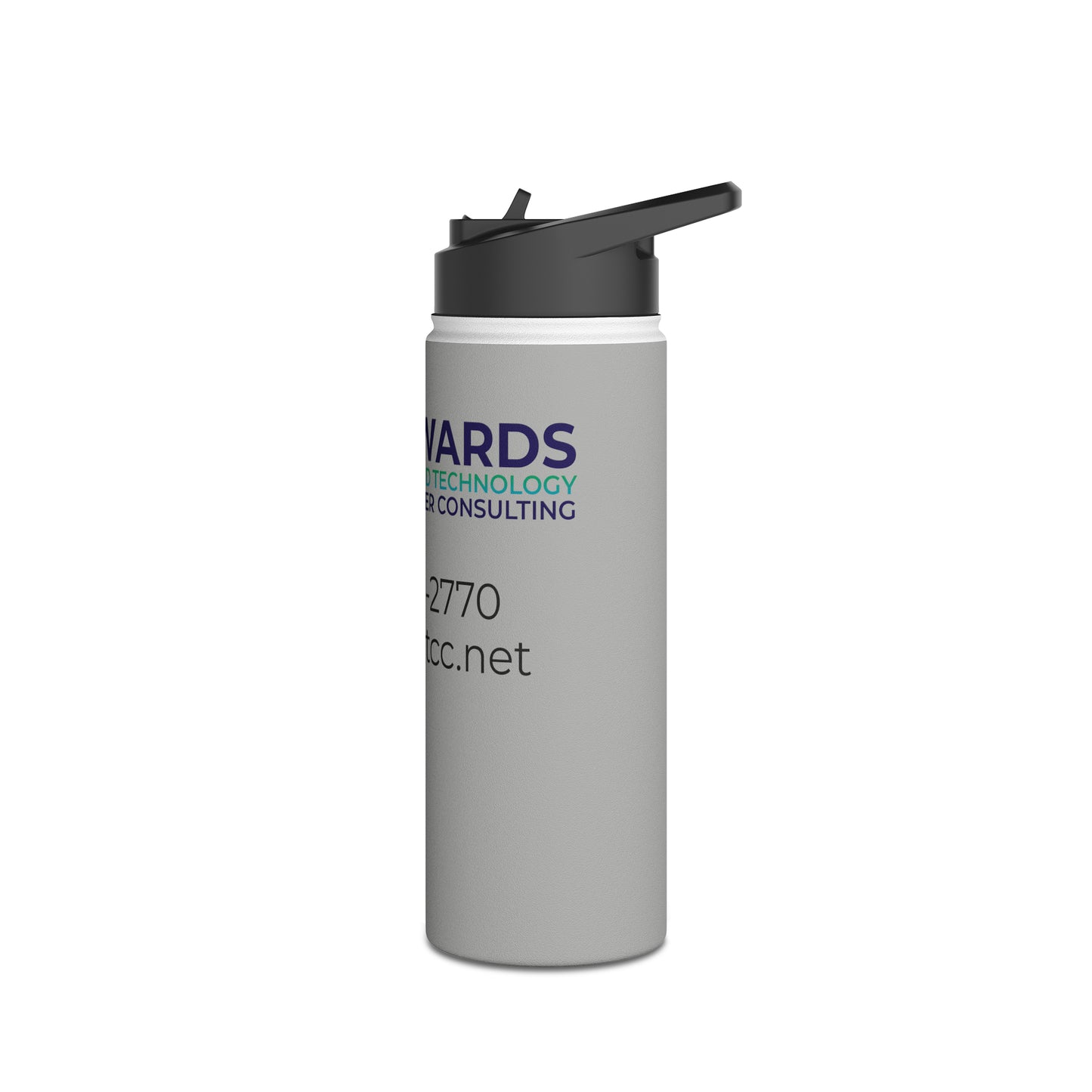 Edwards Managed Technology Stainless Steel Water Bottle, Standard Lid