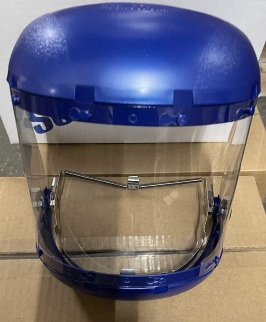 NEW in box!!! Sellstrom 38340 Complete Protective Faceshield, With ZK1 Headgear & 36040 Window
