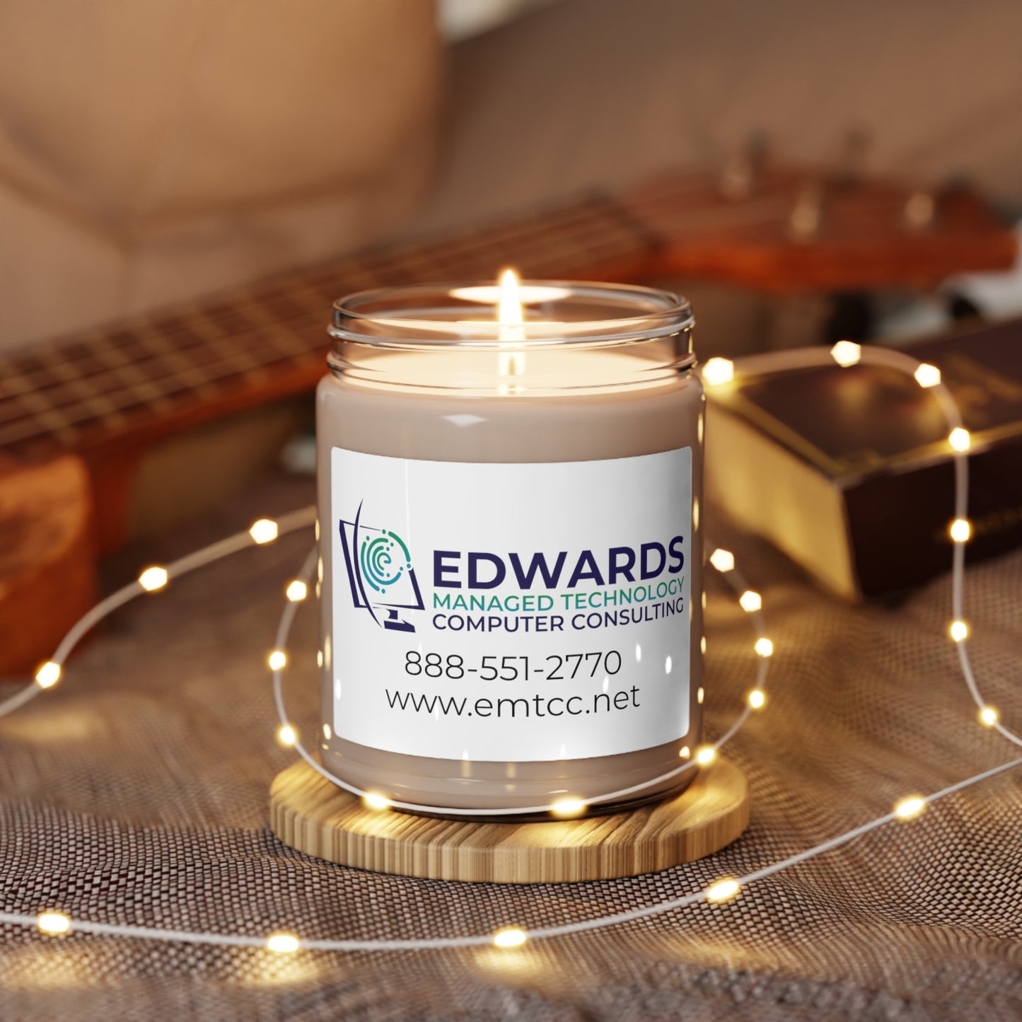 Edwards Managed Technology Scented Soy Candle, 9oz