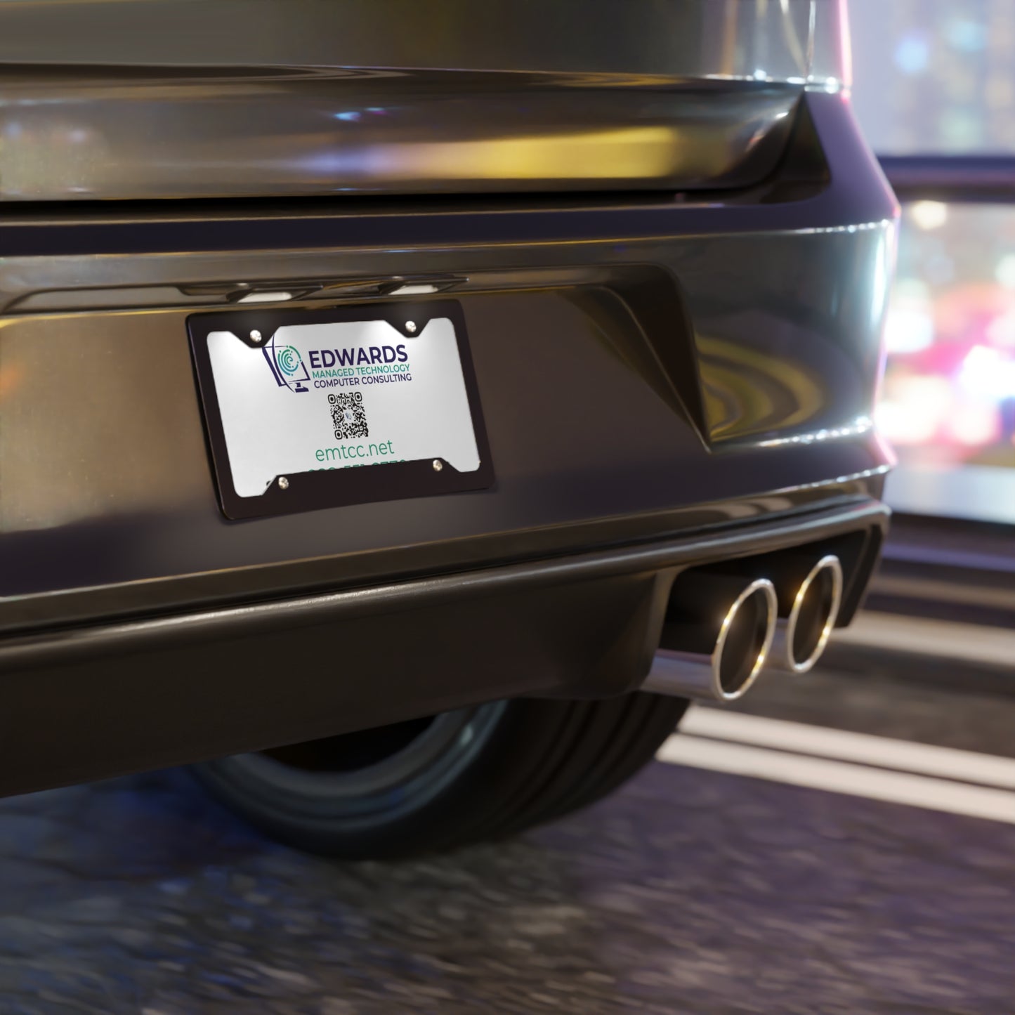 Edwards Managed Technology Vanity Plate