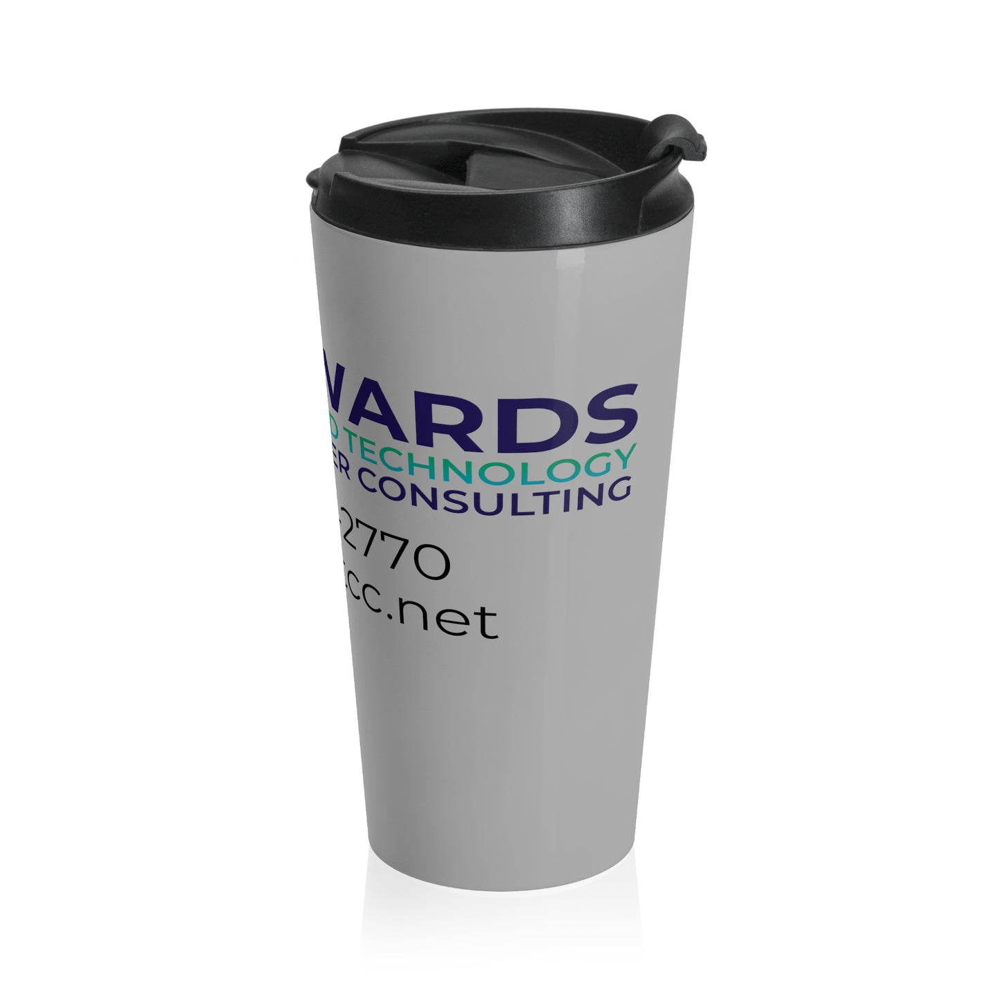 Edwards Managed Technology Computer Consulting Stainless Steel Travel Mug