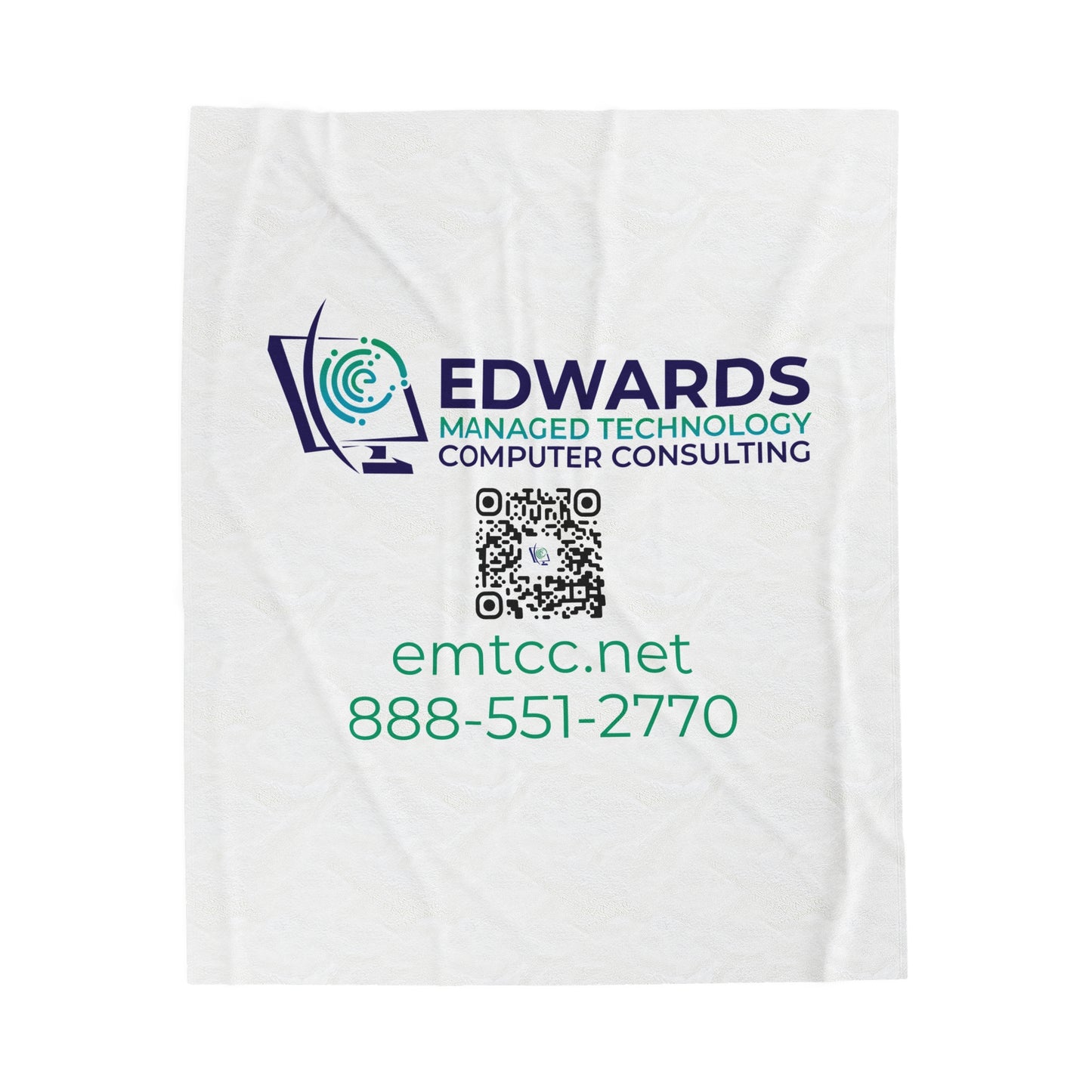 Edwards Managed Technology Velveteen Plush Blanket
