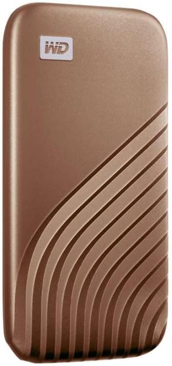 OPEN BOX Special --- Western Digital 1TB My Passport SSD Portable External Solid State Drive, Gold, Sturdy and Blazing Fast, Password Protection with Hardware Encryption - WDBAGF0010BGD-WESN