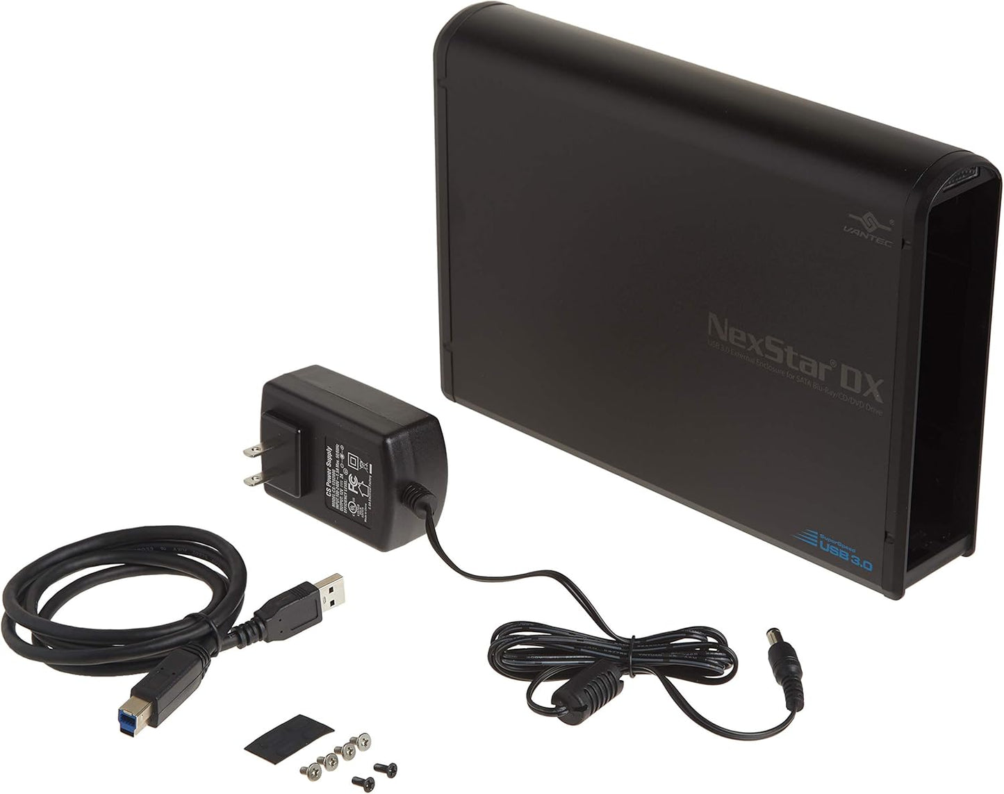 Vantec NST-536S3-BK NexStar DX USB 3.0 External Enclosure for SATA Blu-Ray/CD/DVD Drive all black