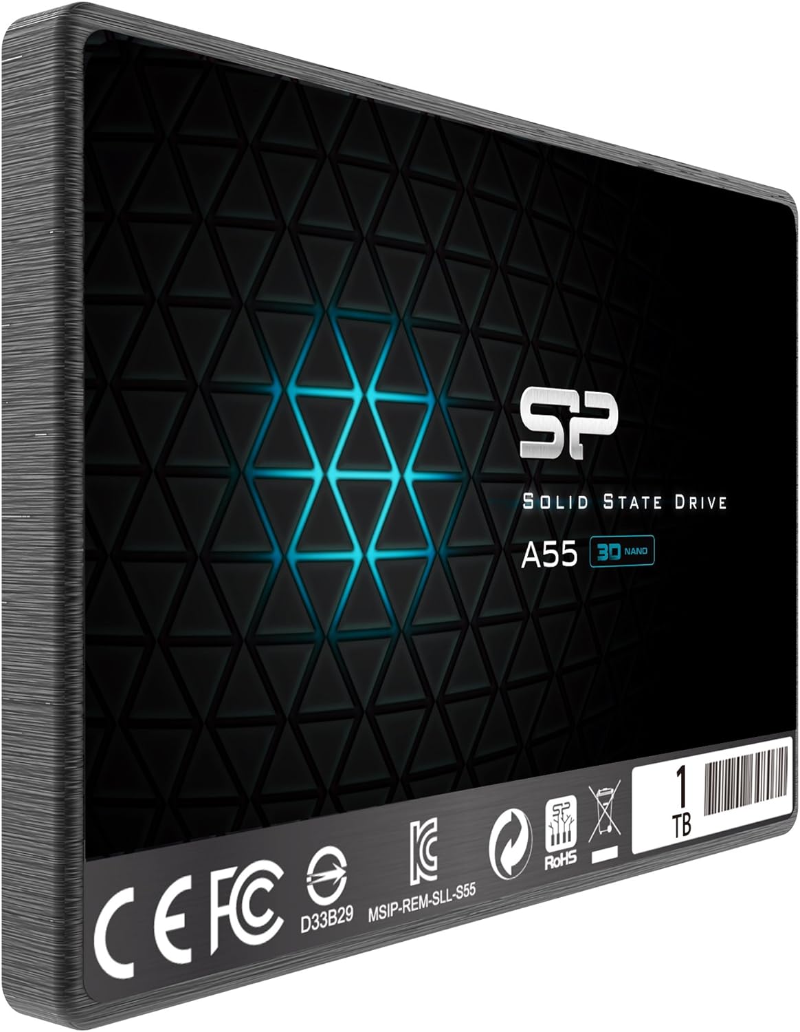 SP 1TB SSD 3D NAND A55 SLC Cache Performance Boost SATA III 2.5" 7mm (0.28") Internal Solid State Drive (SP001TBSS3A55S25)