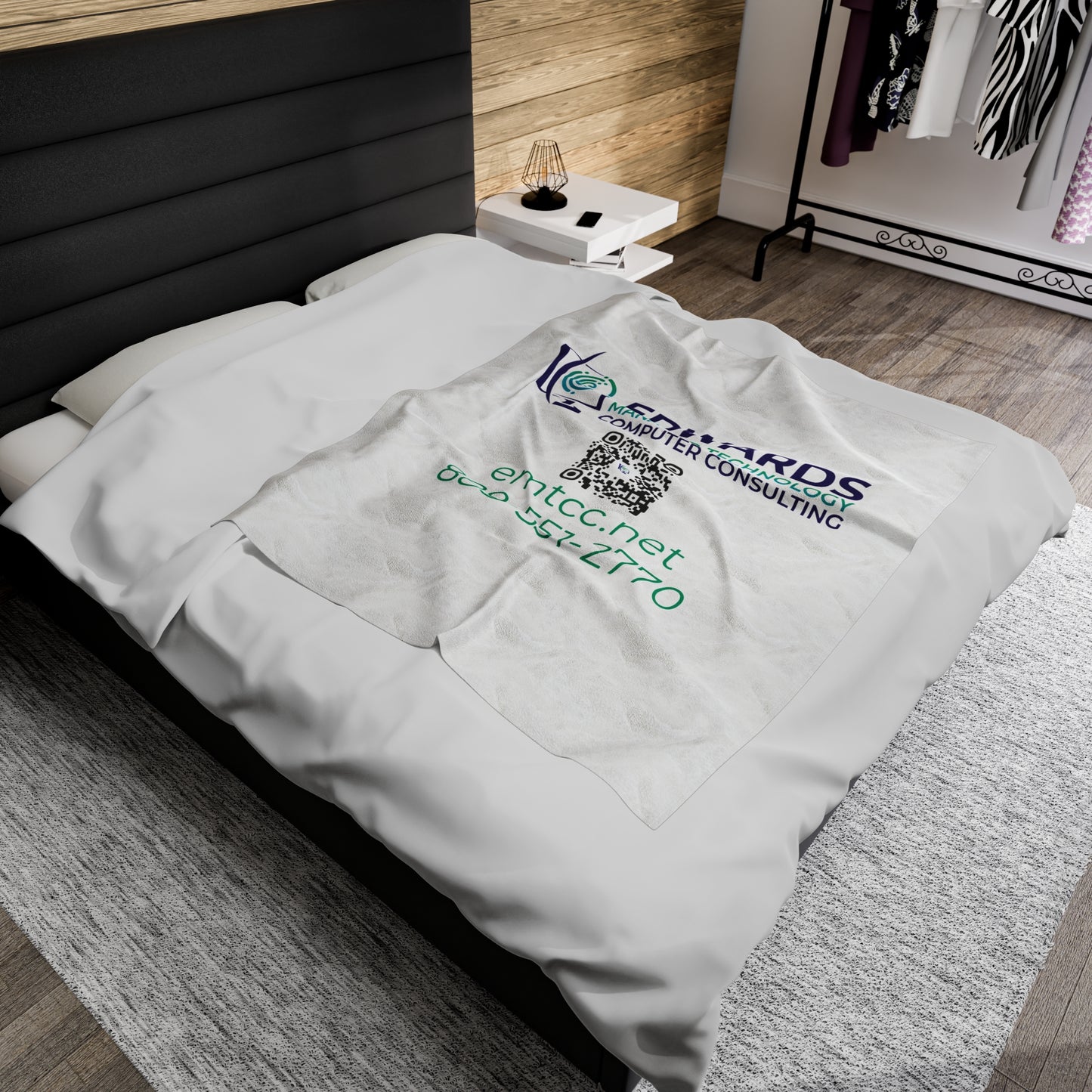 Edwards Managed Technology Velveteen Plush Blanket
