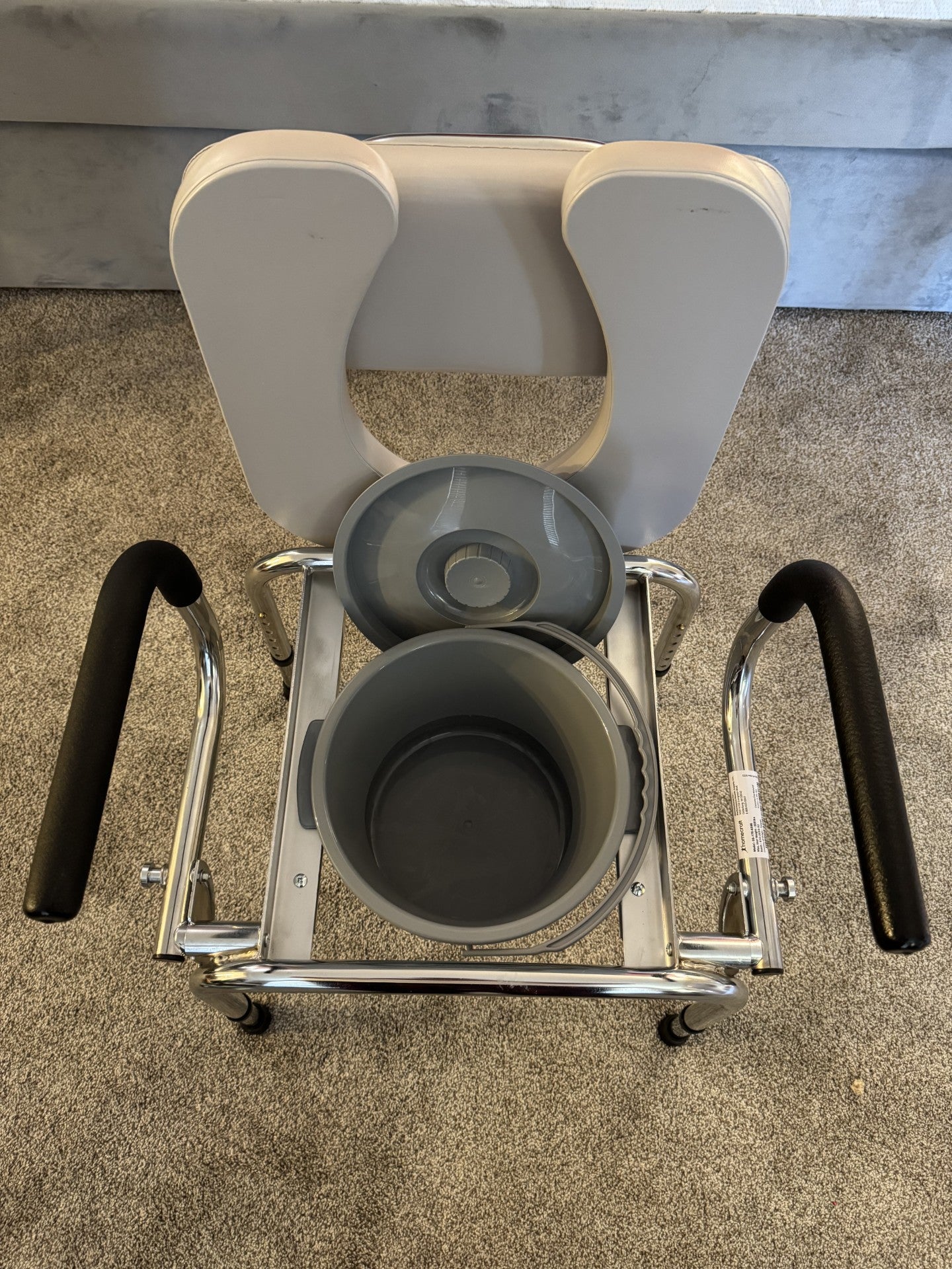 *** OPEN BOX- NEVER USED *** Homecraft Drop Arm Commode with Padded Seat