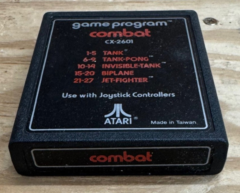 *** USED *** Combat (Atari 2600, 1977) Game Cartridge CX-2601