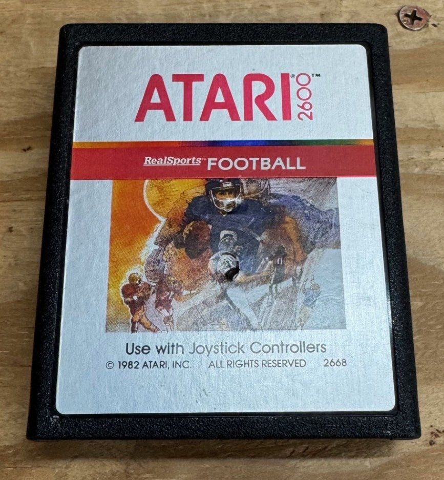 *** USED *** REAL SPORTS FOOTBALL - Atari 2600 (1982) (Cartridge Only)