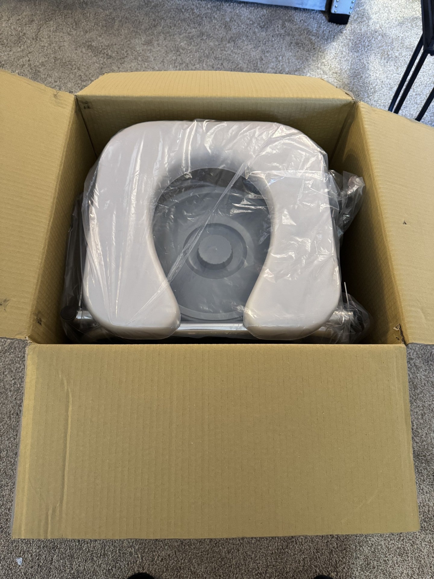 *** OPEN BOX- NEVER USED *** Homecraft Drop Arm Commode with Padded Seat